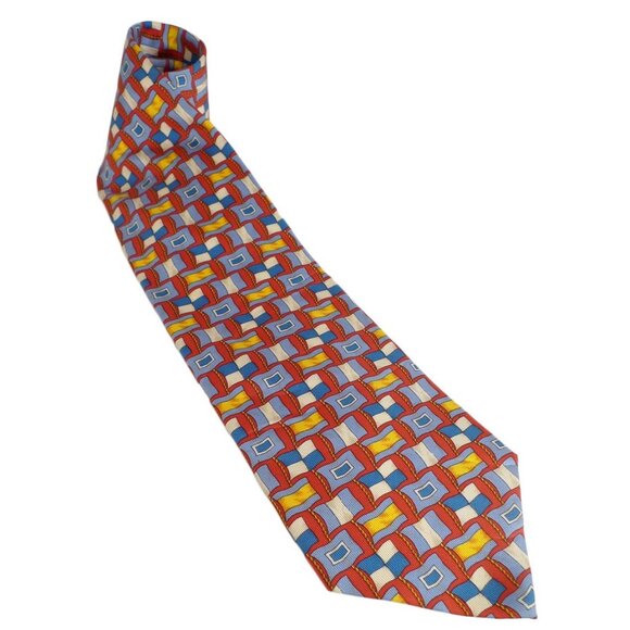 NWOT Gucci Yachting Signal Flags Print Silk Tie - Picture 3 of 6